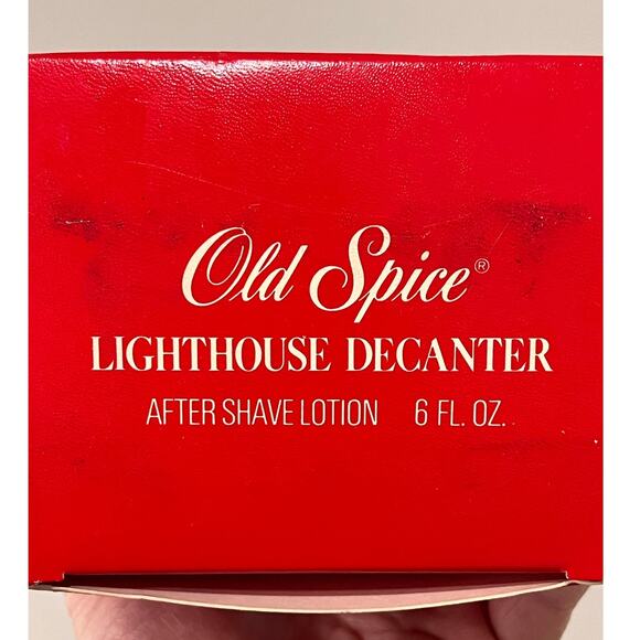 Vintage Old Spice Lighthouse Decanter After Shave 6 fl oz with Box Collectible - Picture 8 of 8